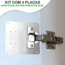 Kit Modern Lar ReparaFácil™ / Suportes Premium para Restauração de Dobradiças!