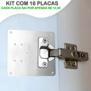 Kit Modern Lar ReparaFácil™ / Suportes Premium para Restauração de Dobradiças!