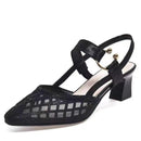 Sandália Bárbara™ com Detalhes em Renda + Salto Médio / O Calçado que é um Deslumbre em todos os sentidos!