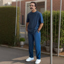 Conjunto Masculino Gentleman™ em Seda Gelo com Tecnologia Antitranspirante / Diga adeus às roupas pesadas, apertadas e desconfortáveis !